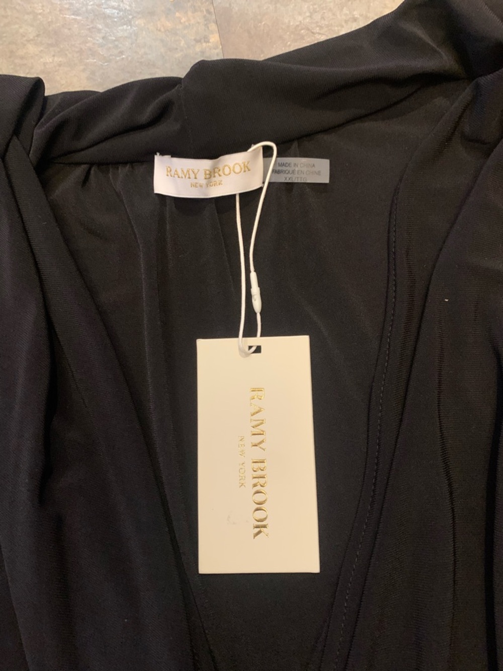 Ramy Brook black maxi dress, size XXL, NWT - Picture 3 of 4